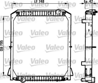 Радиатор, охлаждение двигателя VALEO 730258