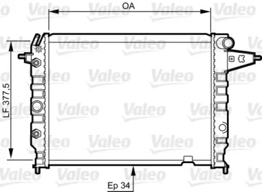 Теплообменник VALEO 730395