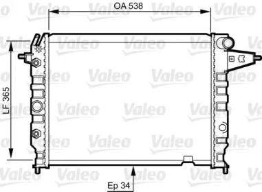 Теплообменник VALEO 730396