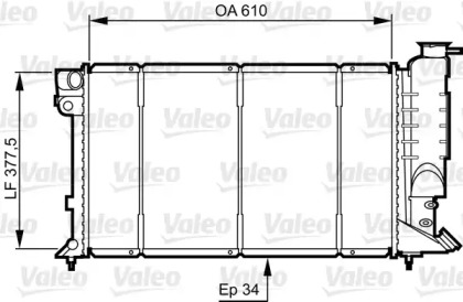 Теплообменник VALEO 730507