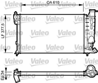 Теплообменник VALEO 730508