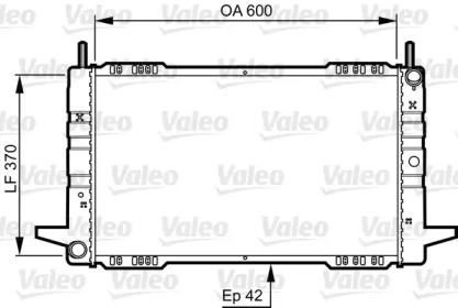 Радиатор, охлаждение двигателя VALEO 730563