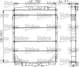 Теплообменник VALEO 730624