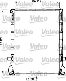 Радиатор, охлаждение двигателя VALEO 730637