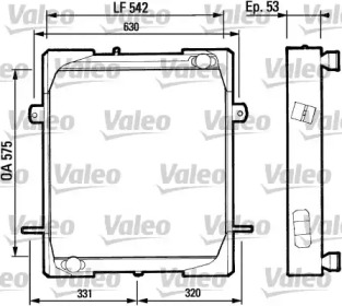 Радиатор, охлаждение двигателя VALEO 730676