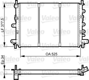 Теплообменник VALEO 730858