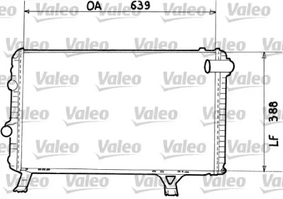 Радиатор, охлаждение двигателя VALEO 730942