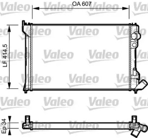 Теплообменник VALEO 730982