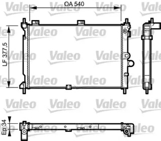 Теплообменник VALEO 731022