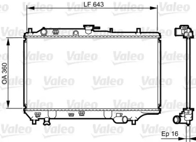 Теплообменник VALEO 731072