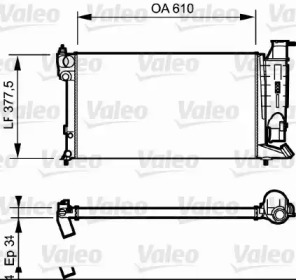 Теплообменник VALEO 731180