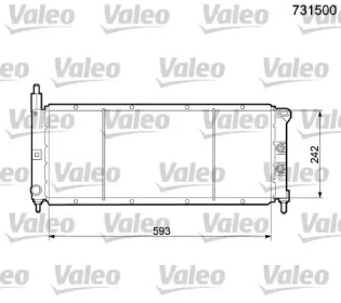 Теплообменник VALEO 731500