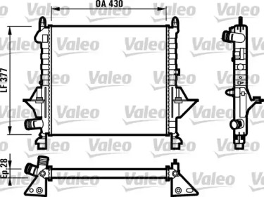 Теплообменник VALEO 731552