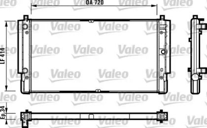 Теплообменник VALEO 731616