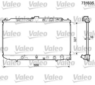 Теплообменник VALEO 731635