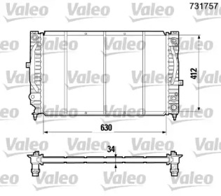 Теплообменник VALEO 731757