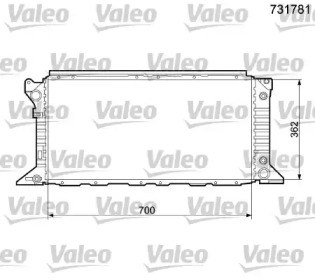 Теплообменник VALEO 731781