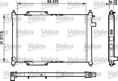 Теплообменник VALEO 731818