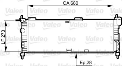 Теплообменник VALEO 732032