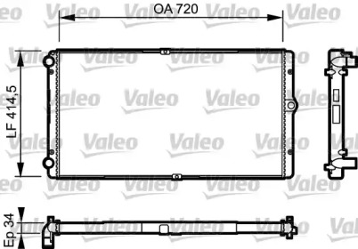 Теплообменник VALEO 732177