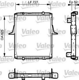 Радиатор, охлаждение двигателя VALEO 732336