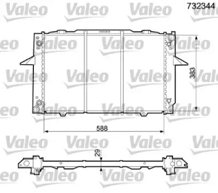 Теплообменник VALEO 732344