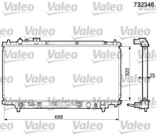 Теплообменник VALEO 732346