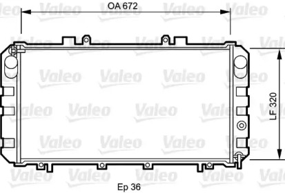 Теплообменник VALEO 732416