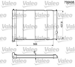 Теплообменник VALEO 732435