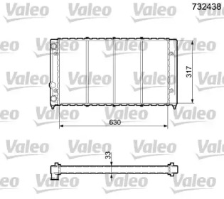 Теплообменник VALEO 732438