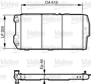 Теплообменник VALEO 732440