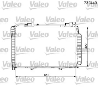 Теплообменник VALEO 732449