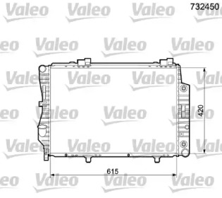 Теплообменник VALEO 732450