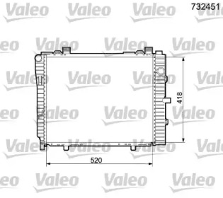 Теплообменник VALEO 732451