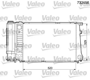 Теплообменник VALEO 732456