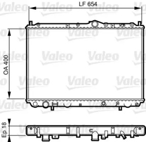 Теплообменник VALEO 732524