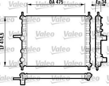 Теплообменник VALEO 732557