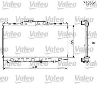 Теплообменник VALEO 732561