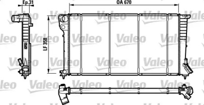 Теплообменник VALEO 732577