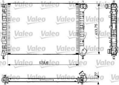 Теплообменник VALEO 732582