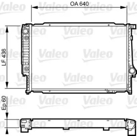 Теплообменник VALEO 732596