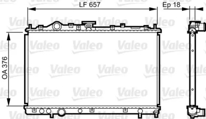 Теплообменник VALEO 732612