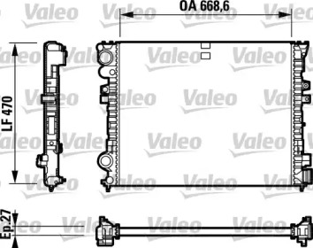 Теплообменник VALEO 732692