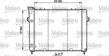 Радиатор, охлаждение двигателя VALEO 732713