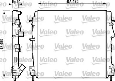 Теплообменник VALEO 732717