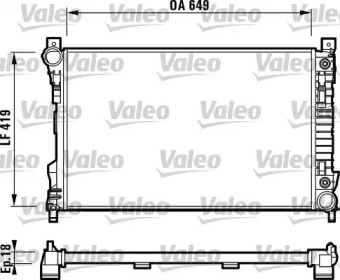 Теплообменник VALEO 732740