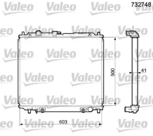 Теплообменник VALEO 732748