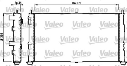 Теплообменник VALEO 732755