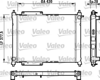 Теплообменник VALEO 732758