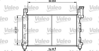 Теплообменник VALEO 732780